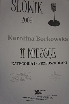 II miejsce Karolina Borkowska