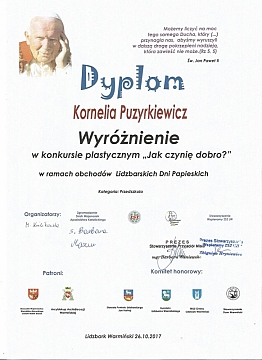 Kornelia Puzyrkiewicz -wyróżnienie